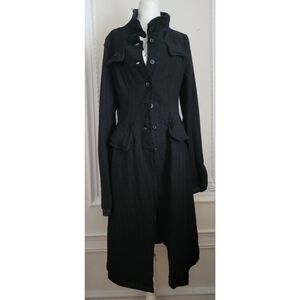 NWT Rundholz Chic Black Women's Trench Coat